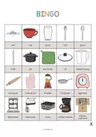 Vista previa - Juegos / Gamificación - Kitchen / Cocina: Bingo (Juego para la clase de inglés) - página 2