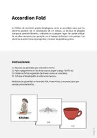 Vista previa - Manualidades / Dibujos para colorear - Kitchen / Cocina: Accordion Fold (Juego para la clase de inglés) - página 1