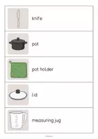 Vista previa - Juegos / Gamificación - Kitchen / Cocina: Running Dictation (Dictado en movimiento para la clase de inglés) - página 3