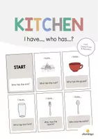 Vista previa - Juegos / Gamificación - Kitchen / Cocina: I have..., who has...? (Juego para la clase de inglés) - Portada