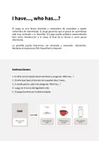 Vista previa - Juegos / Gamificación - Kitchen / Cocina: I have..., who has...? (Juego para la clase de inglés) - página 1