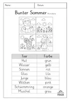 Vorschau - Arbeitsblätter - Lies und mal Sommer - Wort- und Satzebene - Seite 2