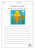 Vorschau - Arbeitsblätter - Zu Bildern schreiben Sommer - 12 Vorlagen - Seite 3