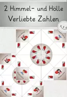 Vorschau - Spiele - Verliebte Zahlen, 2x Himmel- und Hölle -Spiel, Zahlvorstellung im ZR bis 10 - Deckblatt