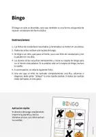 Vista previa - Juegos / Gamificación - Halloween: Bingo (Juego para la clase de inglés) - página 1