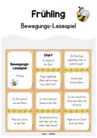 Vorschau - Spiele - Bewegungs-Lesespiele (Zuhören und Beobachten) - Materialpaket Jahreszeiten - Seite 1