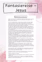Vorschau - Arbeitsblätter - Fantasiereise - Jesus - Deckblatt