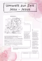 Vorschau - Arbeitsblätter - Umwelt zur Zeit Jesu - Jesus - Deckblatt