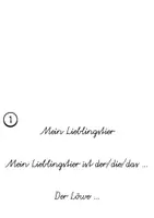 Vorschau - Arbeitsblätter - Schreibanlss zum Thema Lieblingstier - Seite 3