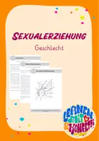 Vorschau - Arbeitsblätter - Geschlecht - Deckblatt