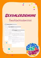 Vorschau - Arbeitsblätter - Geschlechtsidentität - Deckblatt