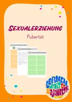 Vorschau - Arbeitsblätter - Pubertät - Deckblatt