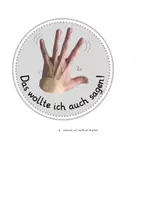 Vorschau - Bildkarten - Fingerzeichen zur Kommunikation - Seite 1