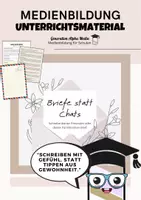 Vorschau - Arbeitsblätter - Medienkompetenz: Briefe statt Chats - Deckblatt