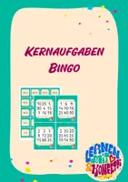 Vorschau - Fördermaterial/Inklusion - Bingo Kernaufgaben - Deckblatt