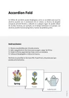 Vista previa - Juegos / Gamificación - Spring / Primavera: Accordion Fold (Juego para la clase de inglés) - página 1