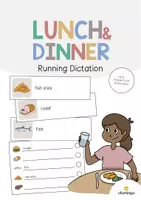 Vista previa - Juegos / Gamificación - Lunch & Dinner / Almuerzo y cena: Running Dictation (Dictado en movimiento para la clase de inglés) - Portada