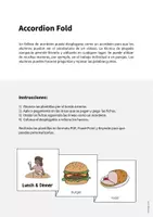 Vista previa - Juegos / Gamificación - Lunch & Dinner / Almuerzo y cena: Accordion Fold (Juego para la clase de inglés) - página 1