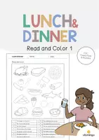 Vista previa - Hojas de trabajo - Lunch & Dinner / Almuerzo y cena: Read and Color 1 (Hoja de trabajo de inglés) - Portada