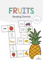Vista previa - Juegos / Gamificación - Fruits / Fruta: Reading Domino (Juego para la clase de inglés) - Portada
