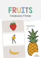 Vista previa - Juegos / Gamificación - Fruits / Fruta: Vocabulary Fitness (Fitness de vocabulario) - Portada