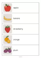 Vista previa - Juegos / Gamificación - Fruits / Fruta: Running Dictation (Dictado en movimiento para la clase de inglés) - página 2