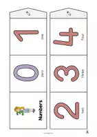 Vista previa - Juegos / Gamificación - Numbers / Números: Accordion Fold (Juego para la clase de inglés) - página 3