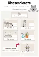 Vorschau - Präsentationen/Tafelbilder - Classroom-Management: Klassendienste für deine Wolfsklasse (Kl.1-4) - Deckblatt