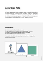 Vista previa - Manualidades / Dibujos para colorear - 2D Shapes / Figuras 2D: Accordion Fold (Juego para la clase de inglés) - página 1