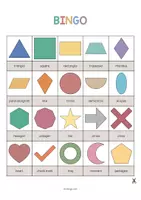 Vista previa - Juegos / Gamificación - 2D Shapes / Figuras 2D: Bingo (Juego para la clase de inglés) - página 2