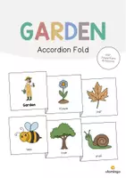 Vista previa - Manualidades / Dibujos para colorear - Garden / Jardín: Accordion Fold (Juego para la clase de inglés) - Portada