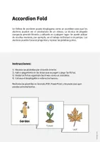 Vista previa - Manualidades / Dibujos para colorear - Garden / Jardín: Accordion Fold (Juego para la clase de inglés) - página 1