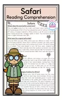 Vorschau - Arbeitsblätter - Safari - Reading Comprehension - Deckblatt