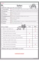 Vorschau - Arbeitsblätter - Safari - Reading Comprehension - Seite 3
