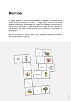 Vista previa - Juegos / Gamificación - Garden / Jardín: Domino (Juego para la clase de inglés) - página 1