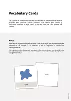 Vista previa - Manualidades / Dibujos para colorear - Colours / Colores: Vocabulary Cards (Tarjetas de palabras) - página 1