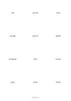 Vista previa - Manualidades / Dibujos para colorear - Colours / Colores: Vocabulary Cards (Tarjetas de palabras) - página 3