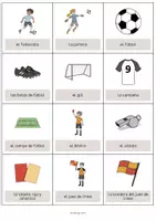 Vista previa - Manualidades / Dibujos para colorear - Football / Fútbol: Vocabulary Cards (Tarjetas de palabras) - página 2