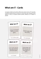 Vista previa - Tarjetas / Manipulativos - Football / Fútbol: What am I? - Cards (Juego de adivinanzas para la clase de inglés) - página 1