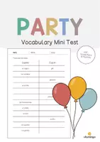 Vista previa - Hojas de trabajo - PARTY: Paquete XXL de materiales para la clase de inglés (Fiesta) - página 1