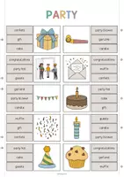 Vista previa - Juegos / Gamificación - Party / Fiesta: Clip Cards (Tarjetas de pinza para la clase de inglés) - página 2