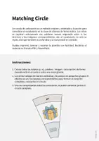 Vista previa - Juegos / Gamificación - Party / Fiesta: Matching Circle (Rompecabezas circular para la clase de inglés) - página 1