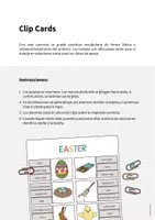 Vista previa - Juegos / Gamificación - Easter / Pascua: Clip Cards (Tarjetas de pinza para la clase de inglés) - página 1