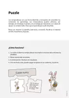 Vista previa - Manualidades / Dibujos para colorear - Easter / Pascua: Puzzle (Rompecabezas para la clase de inglés) - página 1