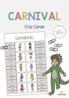 Vista previa - Juegos / Gamificación - Carnival / Carnaval: Clip Cards (Tarjetas de pinza para la clase de inglés) - Portada