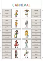 Vista previa - Juegos / Gamificación - Carnival / Carnaval: Clip Cards (Tarjetas de pinza para la clase de inglés) - página 2