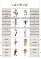 Vista previa - Juegos / Gamificación - Carnival / Carnaval: Clip Cards (Tarjetas de pinza para la clase de inglés) - página 3