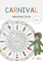Vista previa - Juegos / Gamificación - Carnival / Carnaval: Matching Circle (Rompecabezas circular para la clase de inglés) - Portada