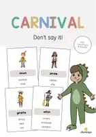 Vista previa - Juegos / Gamificación - Carnival / Carnaval: Don’t say it! (Juego para la clase de inglés) - Portada
