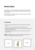 Vista previa - Juegos / Gamificación - Carnival / Carnaval: Memo Game (Juego para la clase de inglés) - página 1